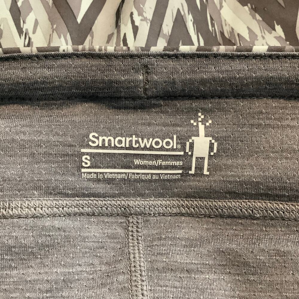 Smartwool Gray White Zig Zag Merino Sport Lined Skirt Skort Small - Picture 7 of 9